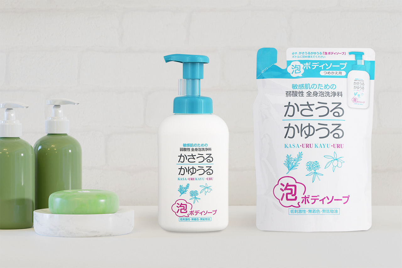 かさうるかゆうる 泡ボディソープ 本体｜ドラッグストアで買えるNID PB