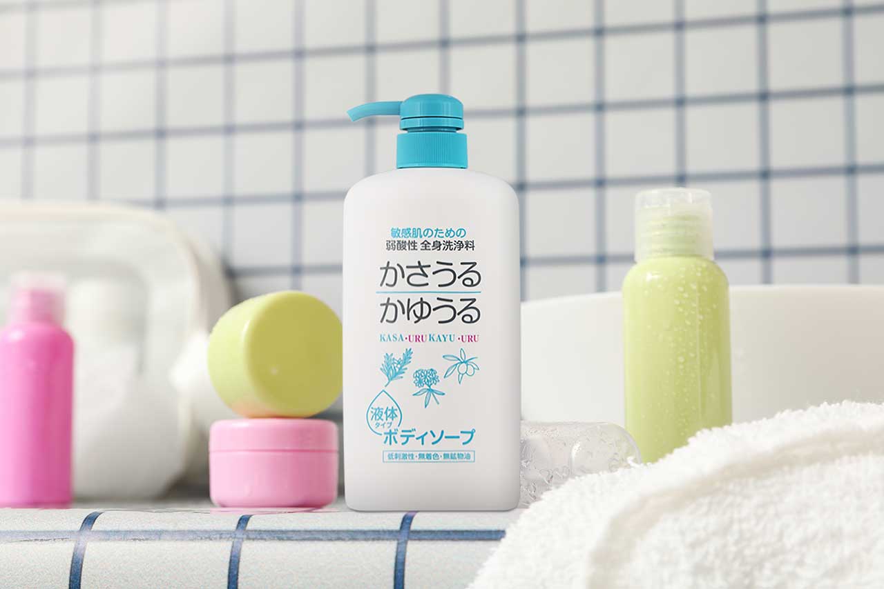 かさうるかゆうる 弱酸性ボディソープ 本体｜ドラッグストアで買えるNID PB