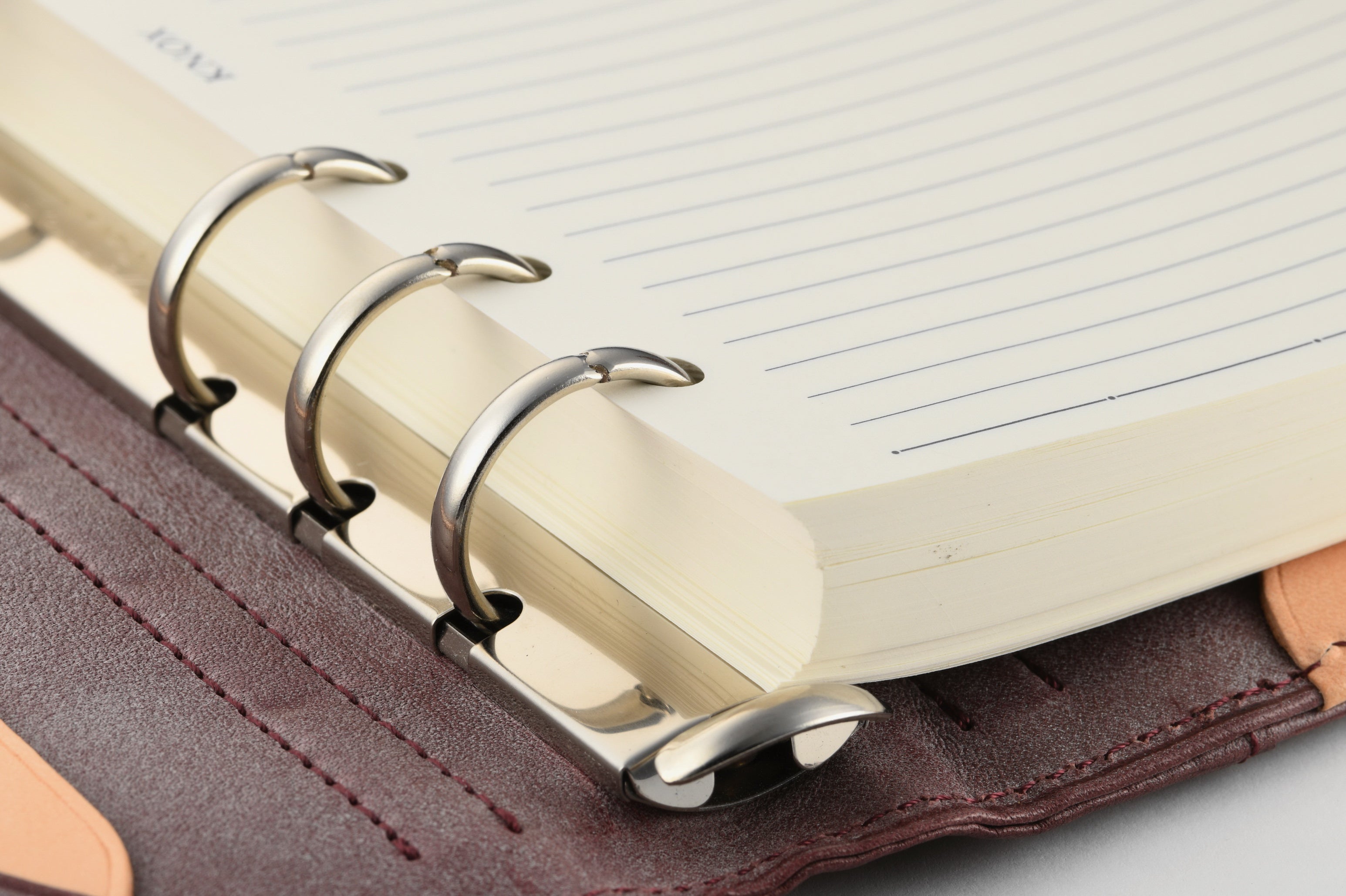 システム手帳 エヌ/ピアス すもも×ナチュラル バイブル φ20mm – 趣味文