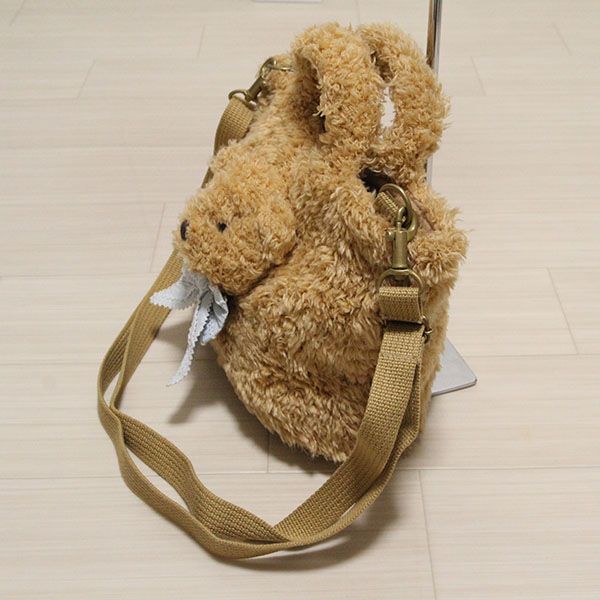 ベージュ顔くまモチーフファーバッグ - ピンクハウス通販｜リサイクル