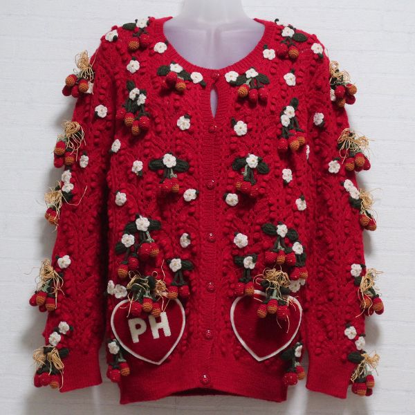 赤苺モチーフカーディガン - ピンクハウス通販｜リサイクルブティック