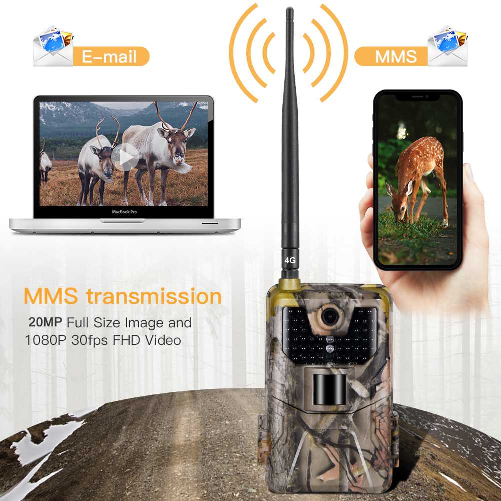 Suntek 4K 120MP 4G Wildlife Trail Camera HC-900Pro with APP Live