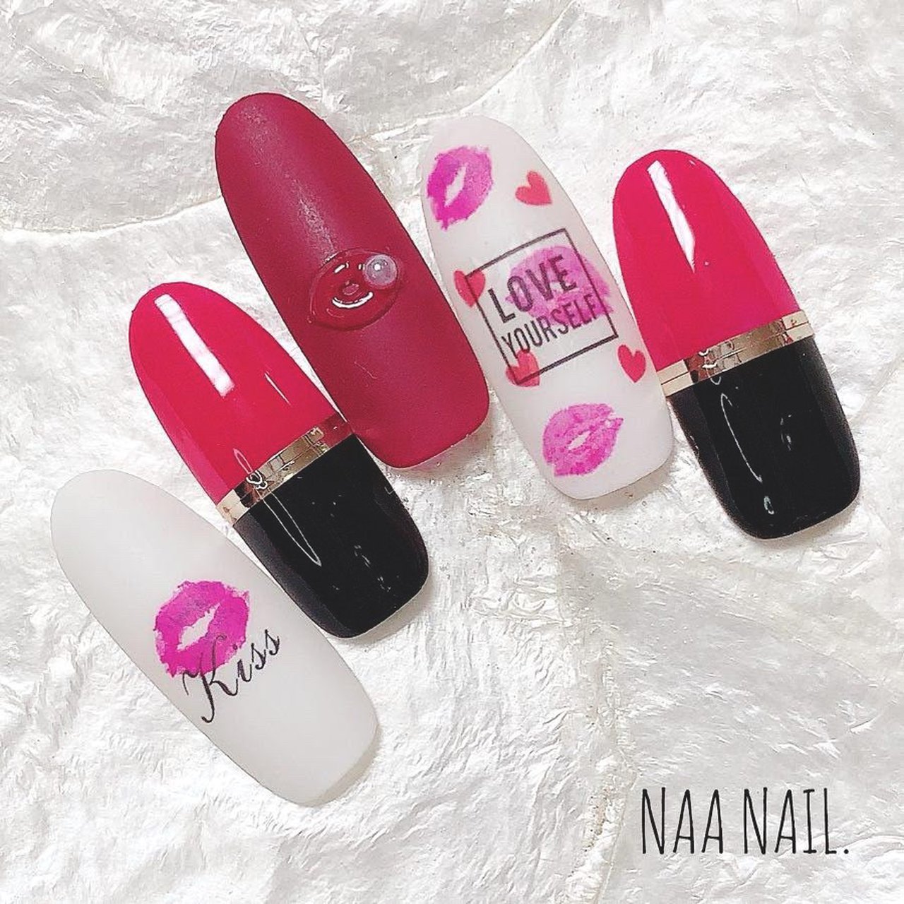 No1-4ネイルパーツ☆パールリップ☆キスマーク No1-4ネイルパーツ