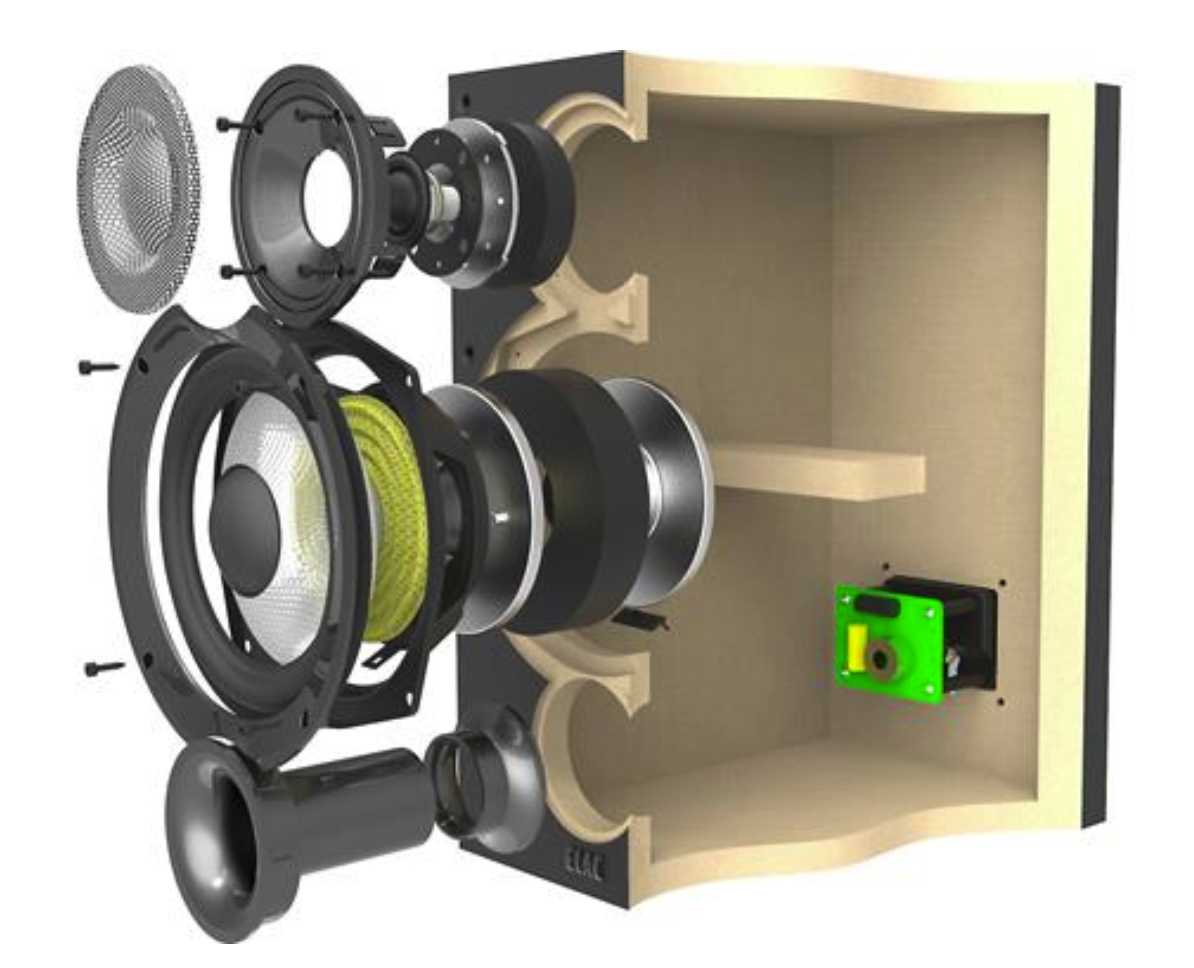 Elac Debut 2.0 B6.2 2-Way Bookshelf Speakers DB62-BK (Black, Pair