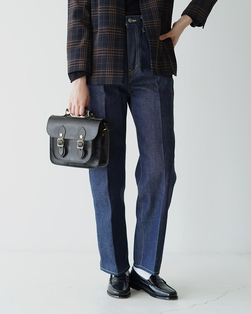 GLENROYAL ブライドルレザー サッチェルバッグ ショルダーバッグ