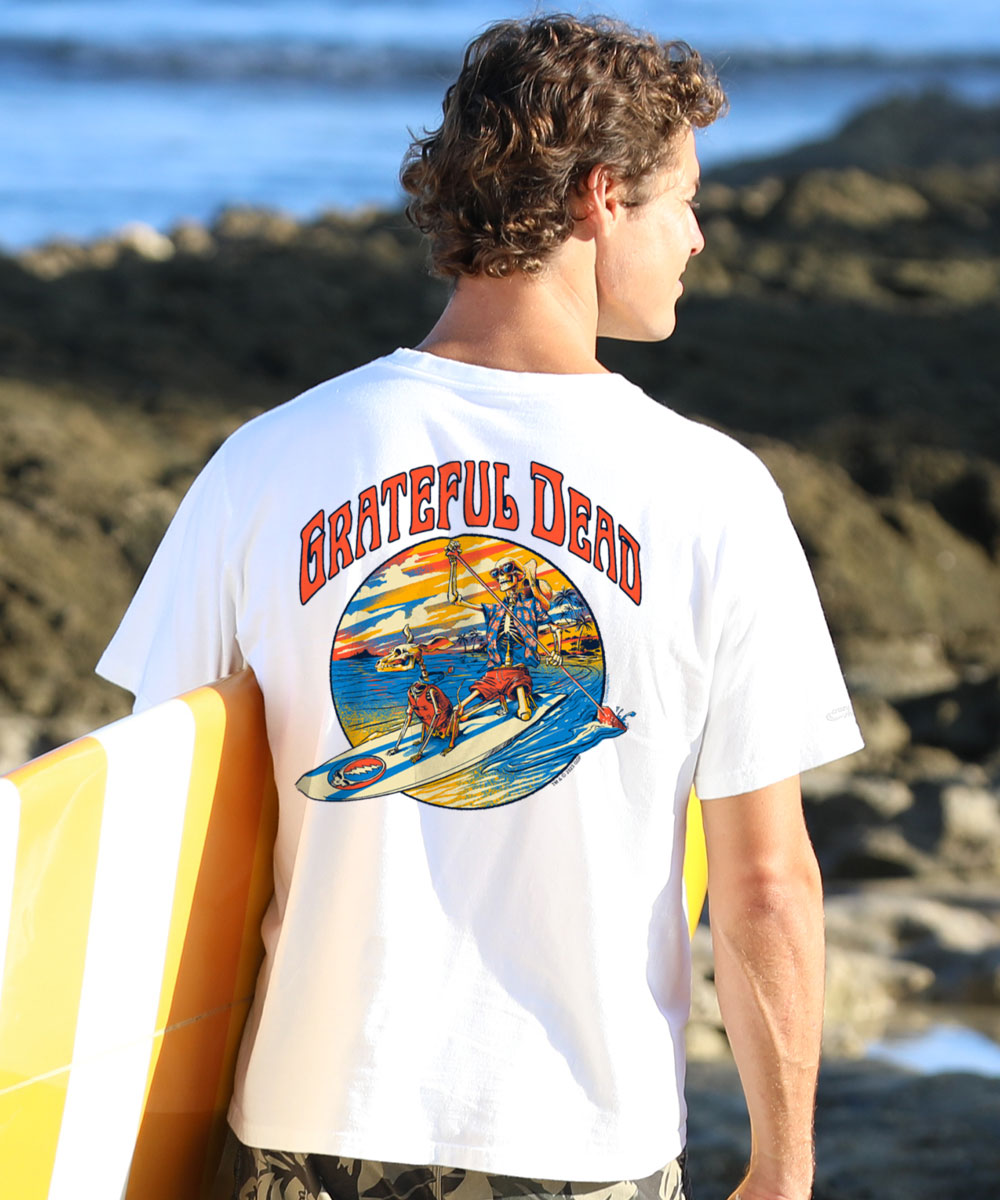 Grateful Dead Along for the Trip T-Shirt | Men's White Crew