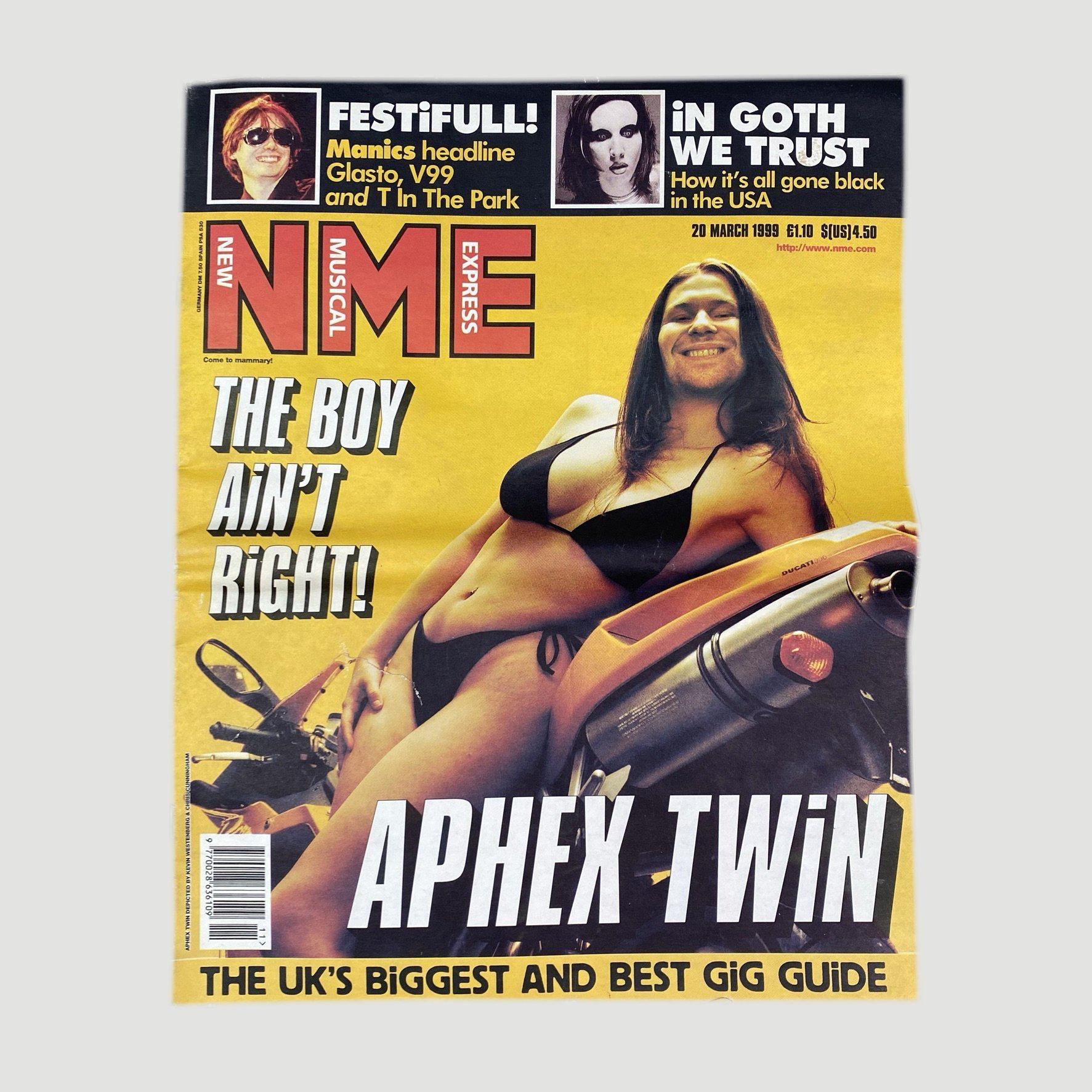 Archival and new Aphex Twin merch sold online by Unified Goods