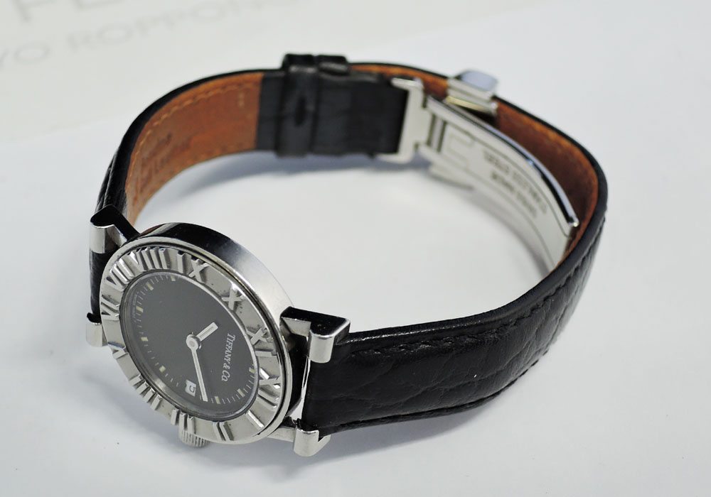 TIFFANY & Co. アトラス 純正レザーベルト レディース クォーツ 腕時計