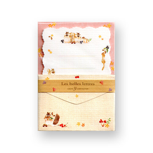 りす柄 ミニミニレターセット CGMML1056 | Products | クリエイトジー