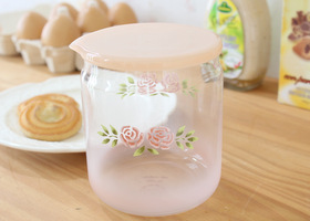 マニー ステンシルローズ 陶器 － フレンチカントリーのバラ柄、レース