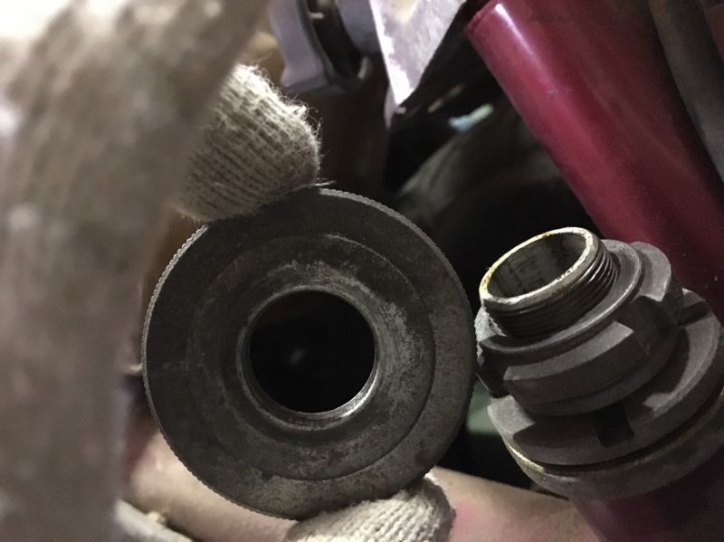 Z50A分離式フロントフォーク(くるくる)用ステムナット&トップスレッド