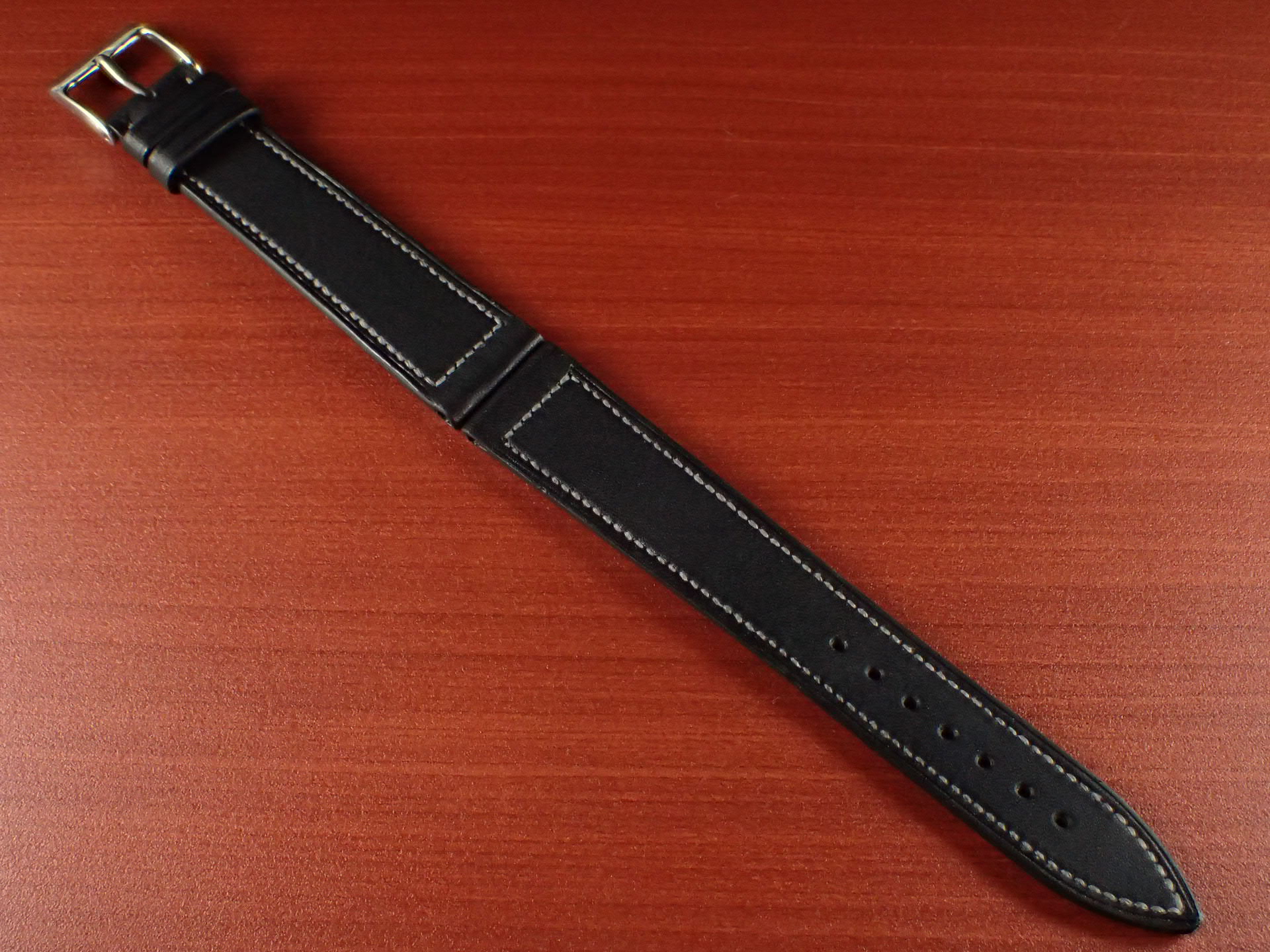 ジャン・クロード ペラン革ベルト カーフ ブラック 16、17、18、19