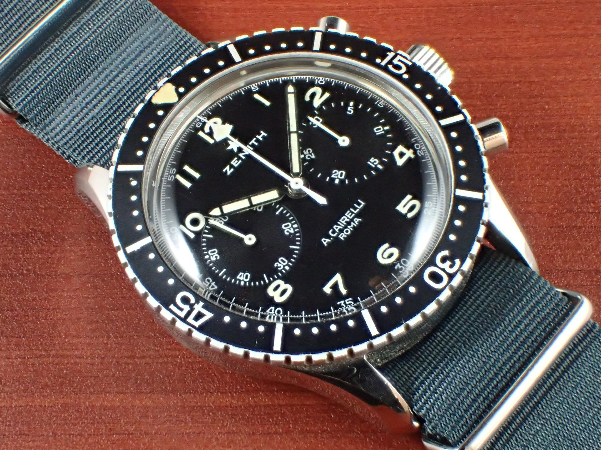 ゼニス イタリア空軍 A.M.I. TIPO CP-2 クロノグラフ 1960年代