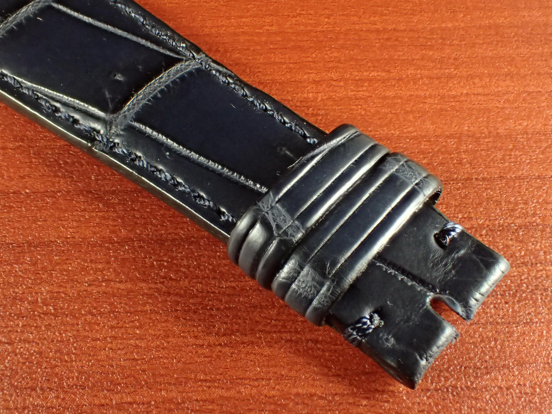 クロコダイル革ベルト パテックフィリップDバックル用 ネイビー 限定