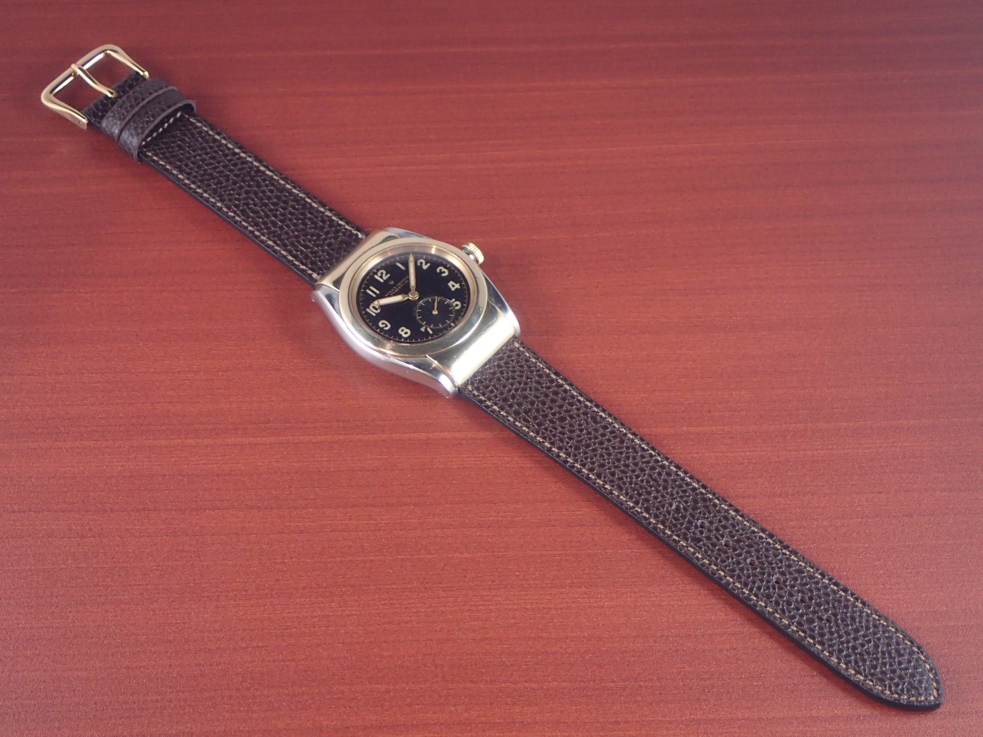 ロレックス バブルバック YG/SSコンビ フーデッド ブラックDL 1940年代