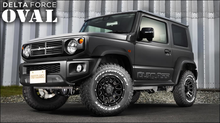ジムニー JB64専用 デルタフォース オーバル(ブラックマシニング) 16