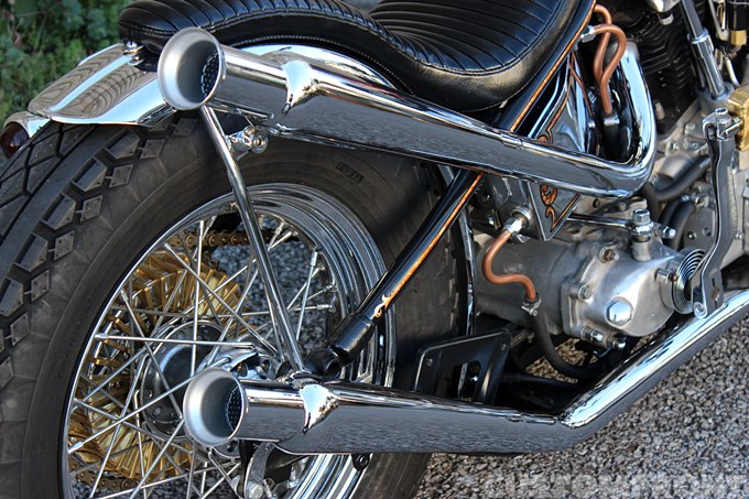 ケニー ドラックパイプ ドラッグパイプ ショベルヘッド アップスイープ