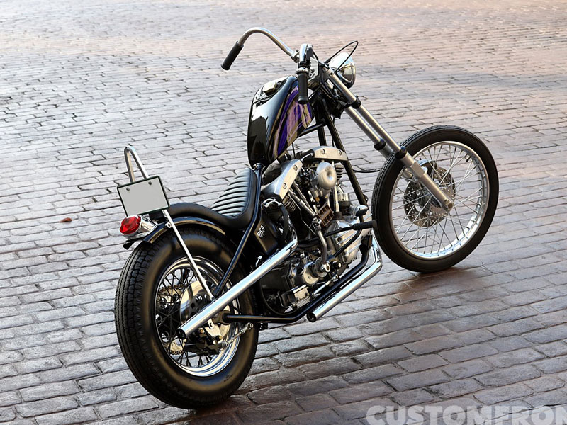 ハーレー フリスコショベルチョッパー FLH 1968年・ダイスモーター