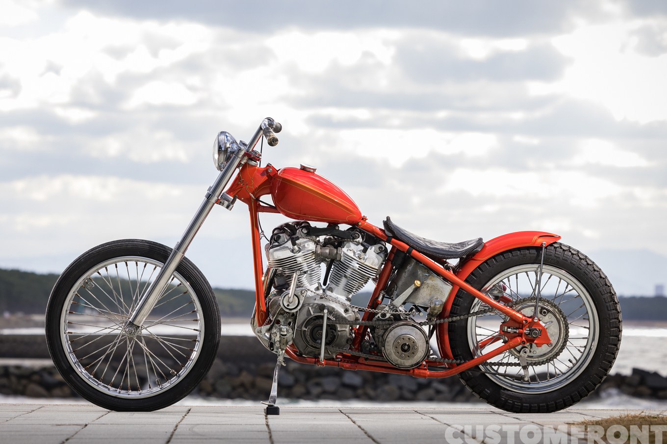 MCキャッツのハーレー ナックルヘッドELのオールドヴィンテージ