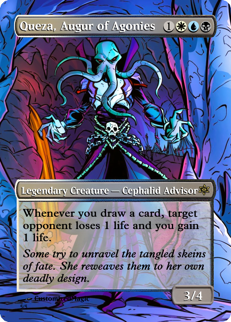 Queza, Augur Of Agonies | Magic The Gathering Proxy Cards