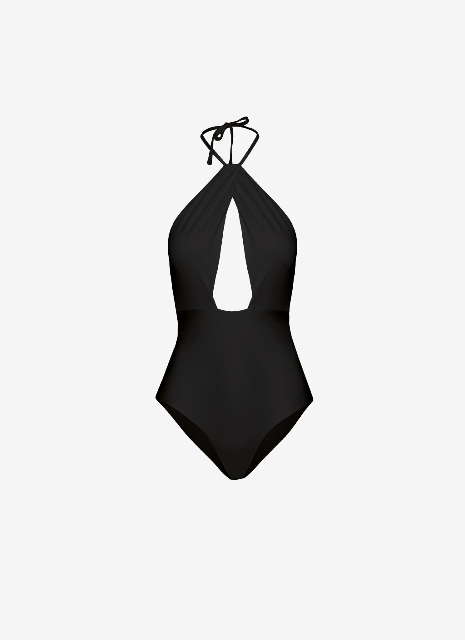 Halter Neck Bodysuit in Black - Cutcuutur
