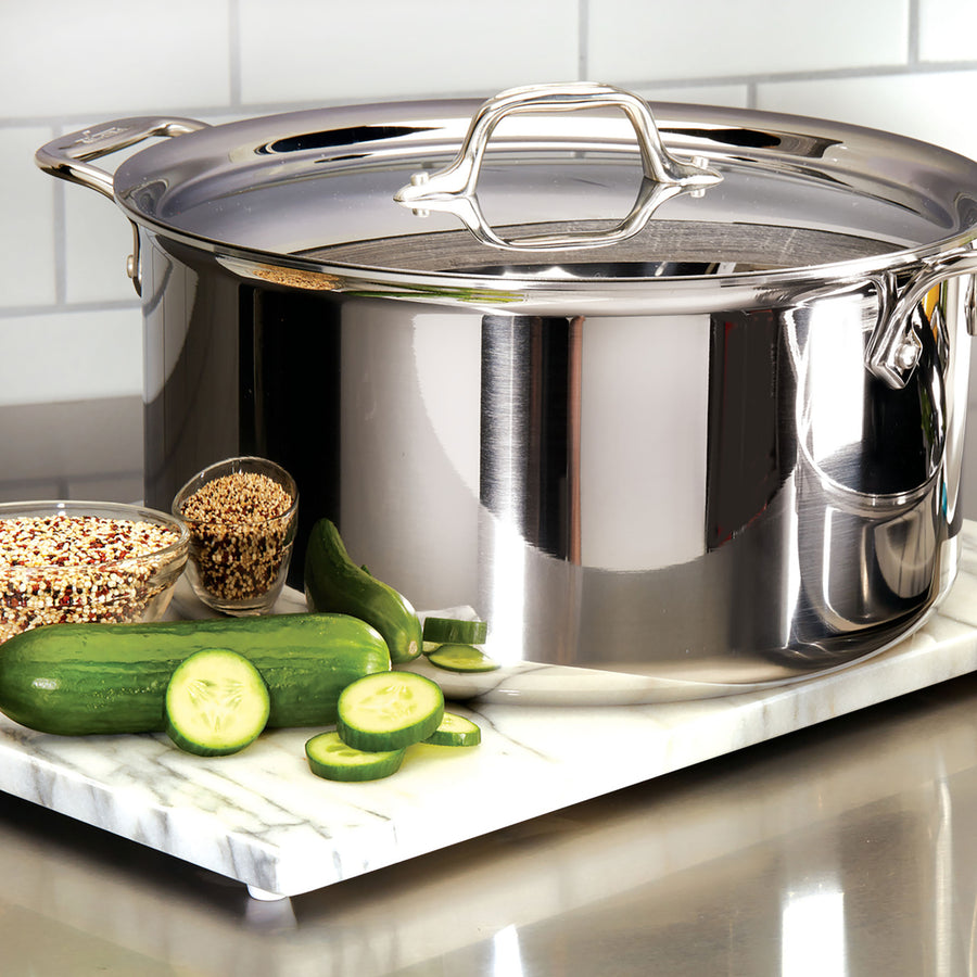 All-Clad d3 Stainless Stock Pot - 8-quart – Cutlery and More