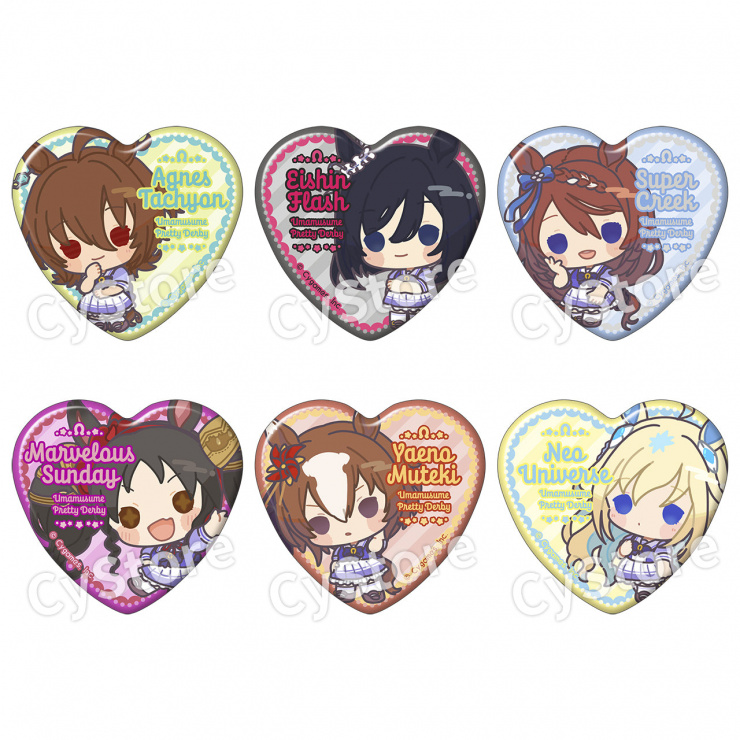 BOX】ウマ娘 プリティーダービー ハート型キャラバッジコレクション／Vol.6
