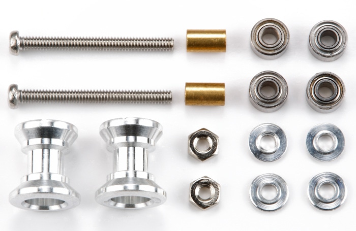 タミヤ ミニ四駆グレードアップパーツ 2段アルミローラーセット(9-8mm