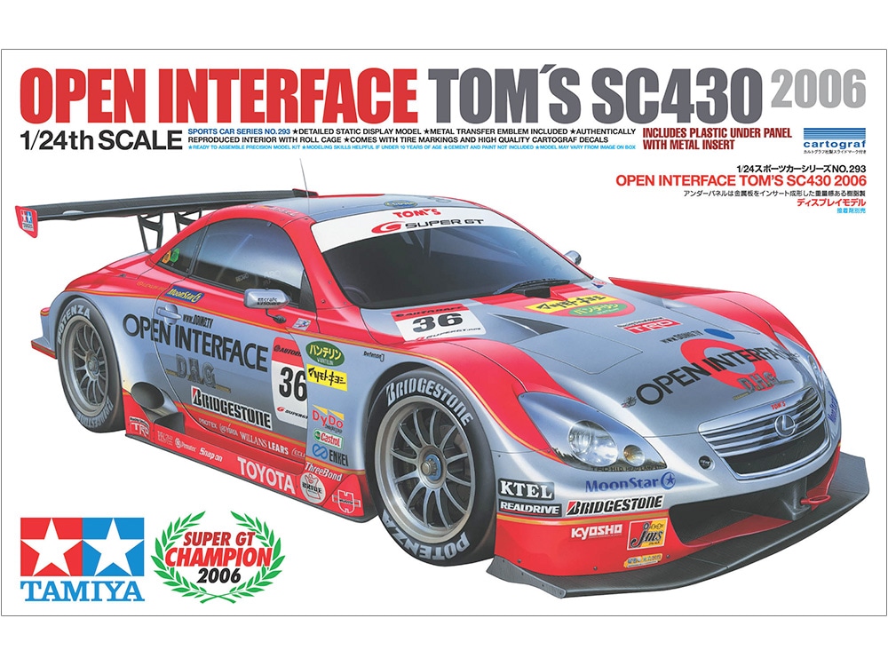 タミヤ 1/24 スポーツカーシリーズ OPEN INTERFACE TOM'S SC430 2006