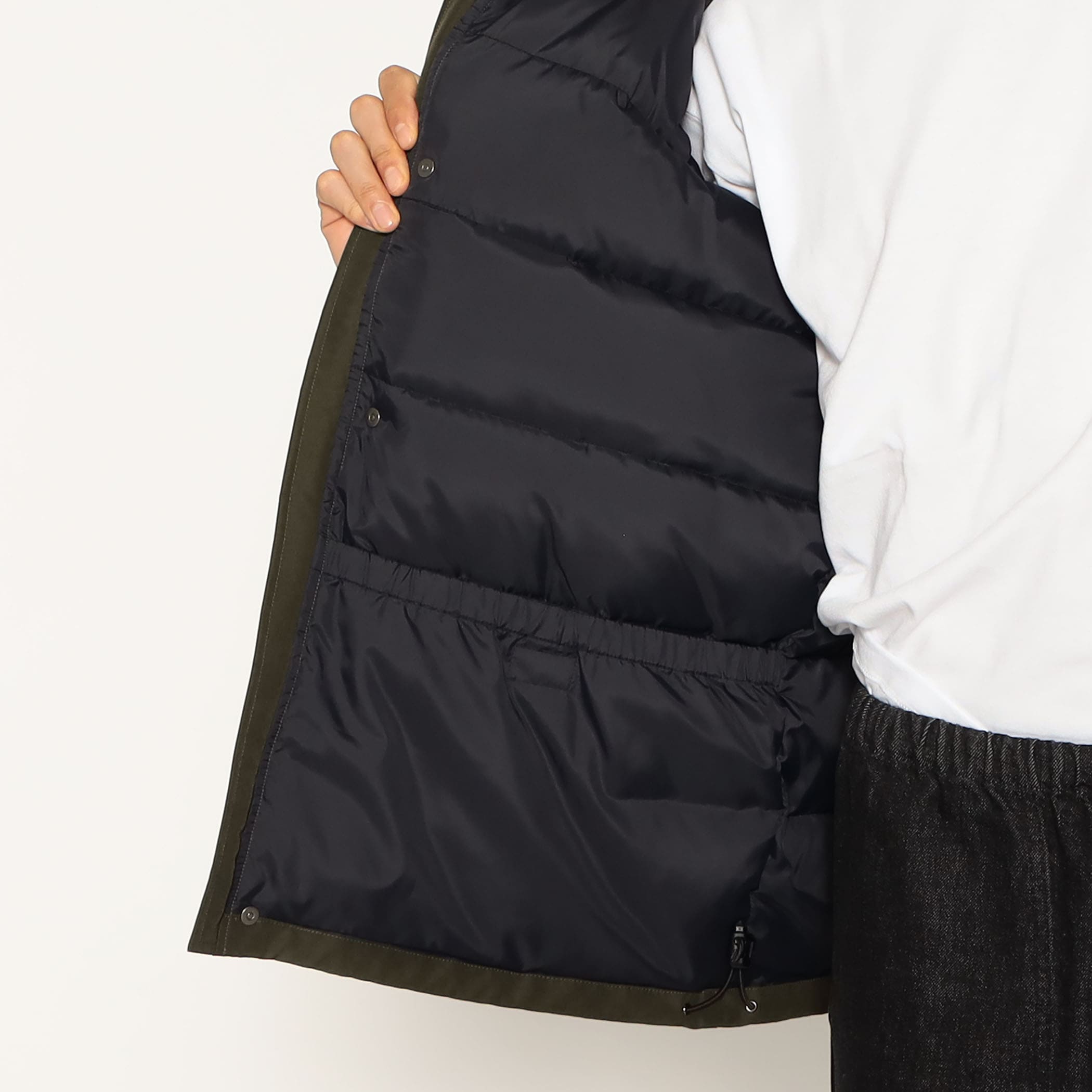 DANTON MEN'S ARMY HOODED DOWN JACKET