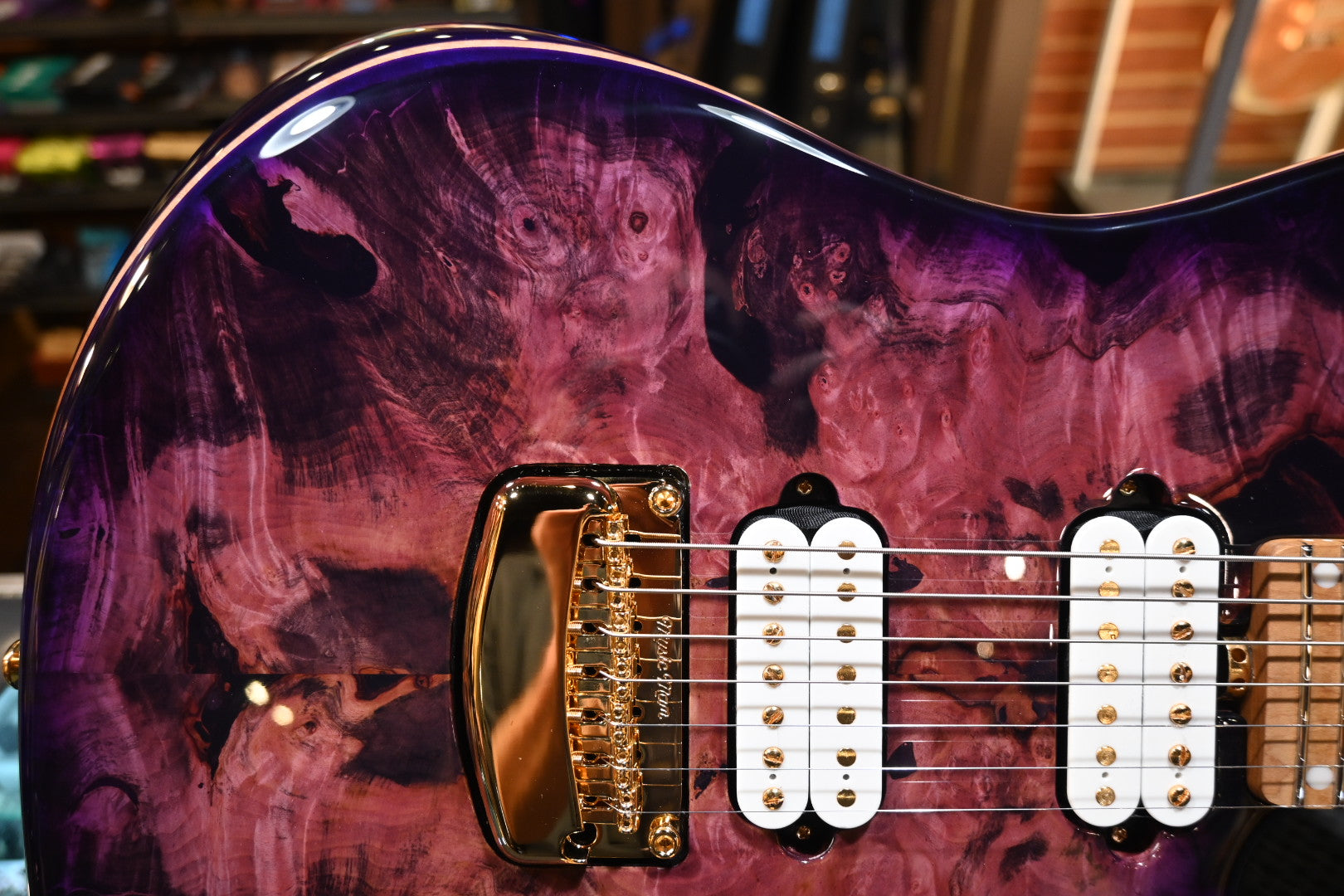 Music Man Jason Richardson 7-String Cutlass Majora Purple Guitar