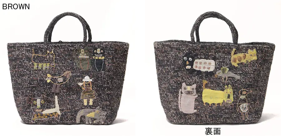 ソフィーディガールのラフィア かごバッグ ｜送料無料|BROWN | DANJO