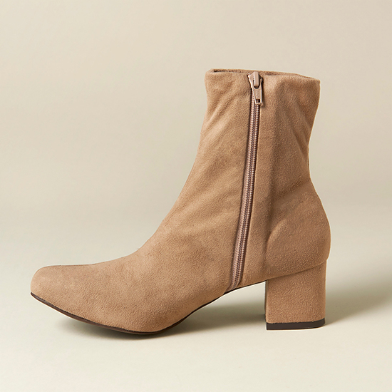 優待価格[ought=na]ストレッチスエードショートブーツ | KOBUNSHA