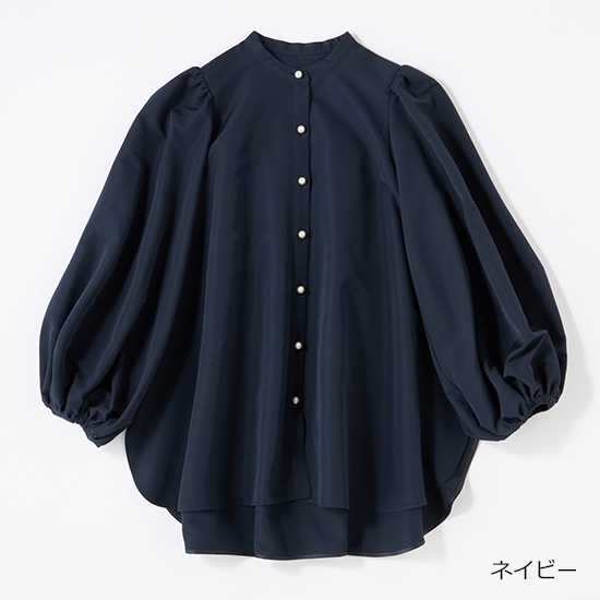 優待価格[THREE SQUARE]バンドカラーロングシャツ | KOBUNSHA SELECT