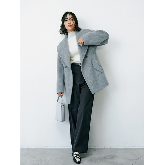 L'AUBE BLANC]ケープカラーミディコート | KOBUNSHA SELECT SHOP | [L