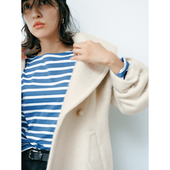 L'AUBE BLANC]ケープカラーミディコート | KOBUNSHA SELECT SHOP | [L