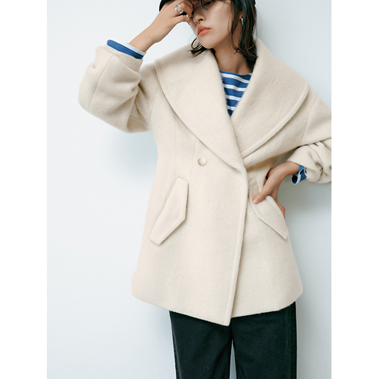 L'AUBE BLANC]ケープカラーミディコート | KOBUNSHA SELECT SHOP | [L