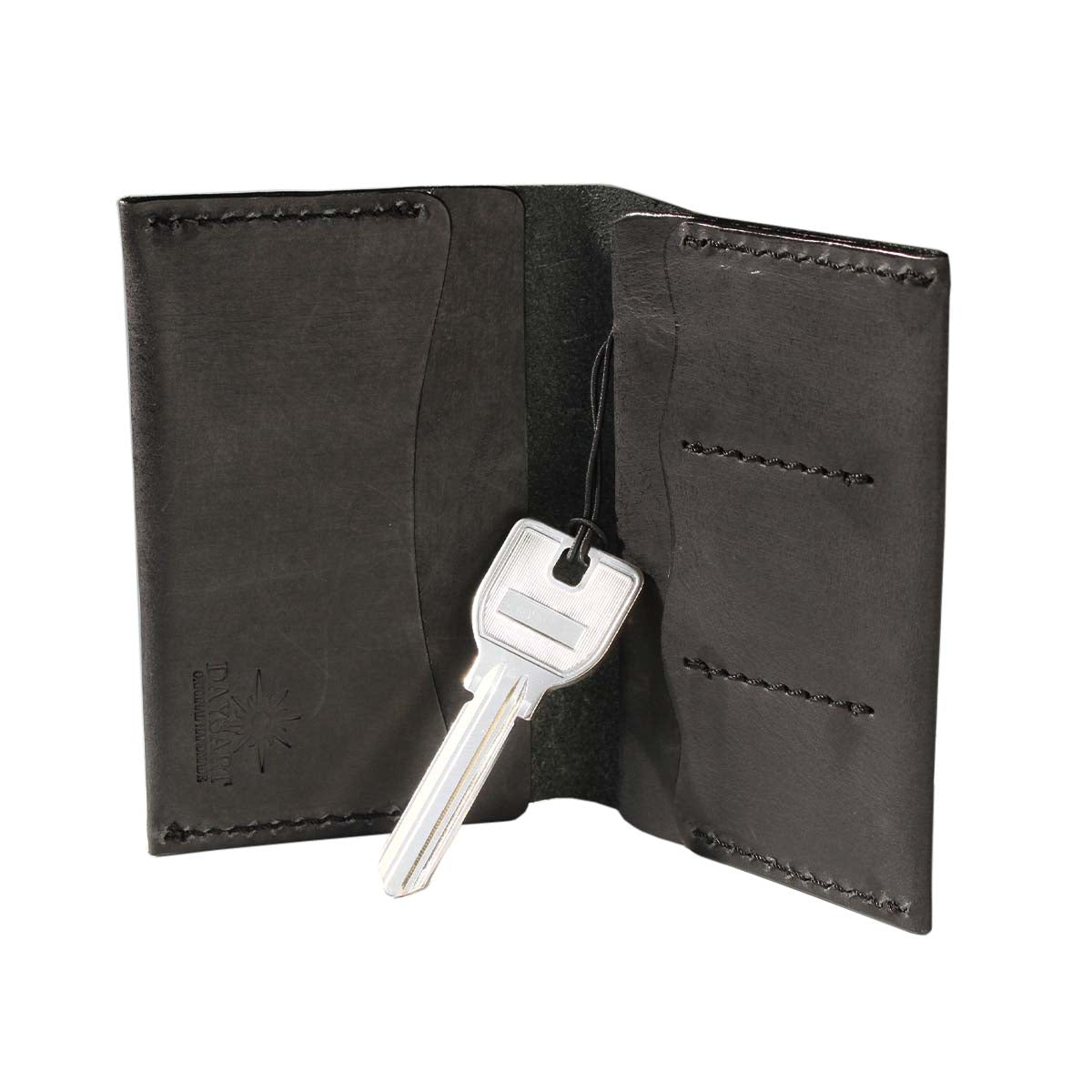 bajolugo黒 レザー ハンドバッグ！カード入れ、キーケース付き値下げ