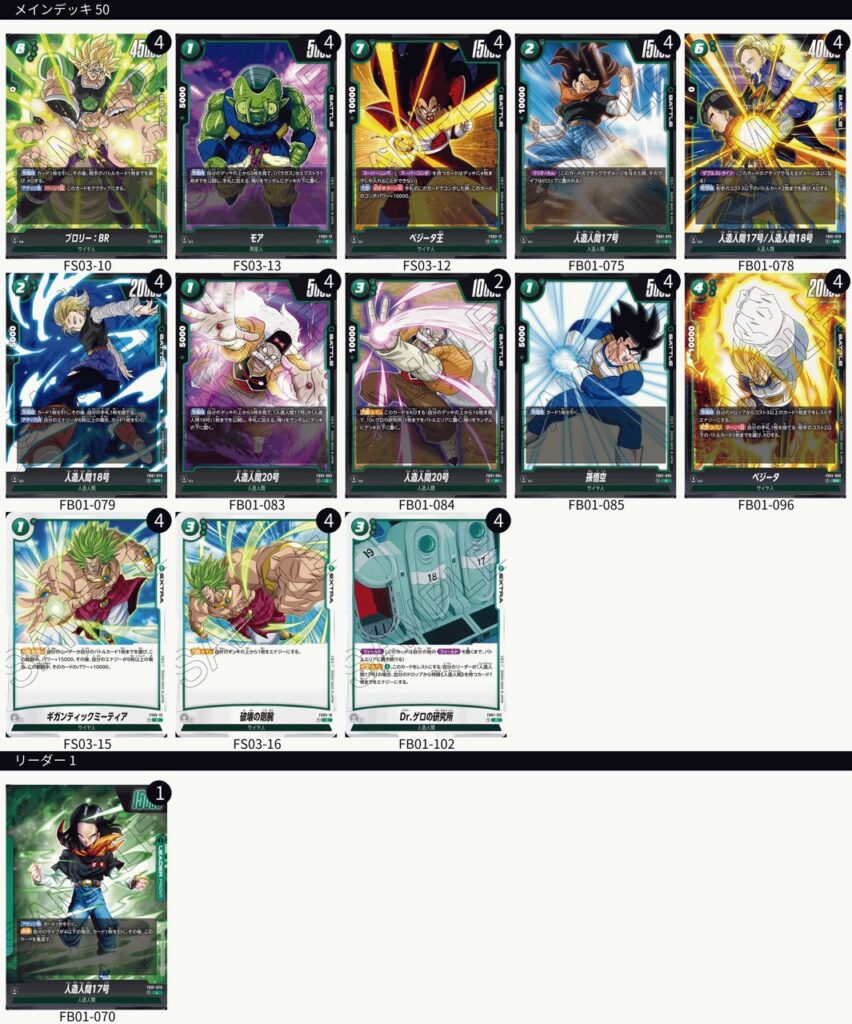 覚醒の鼓動】FB01-078 SR人造人間17号/人造人間18号 最強使用方法