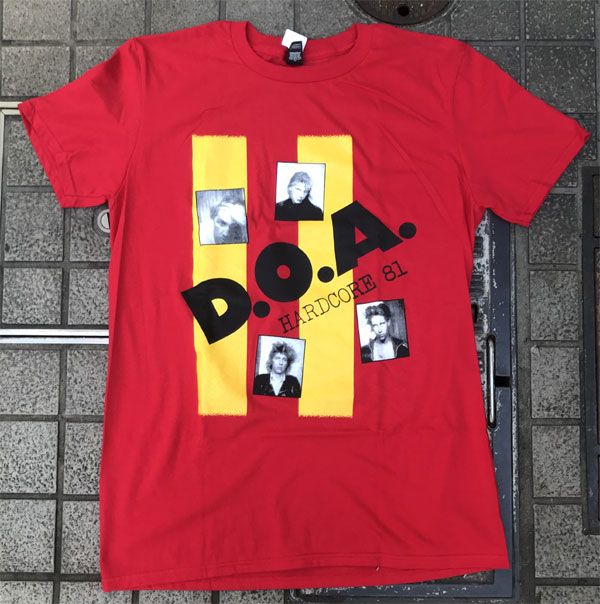 D.O.A. Tシャツ HARDCORE 81 オフィシャル！ | 45REVOLUTION