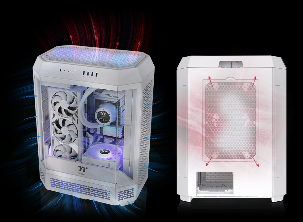 The Tower 600 Snow Mid Tower Chassis