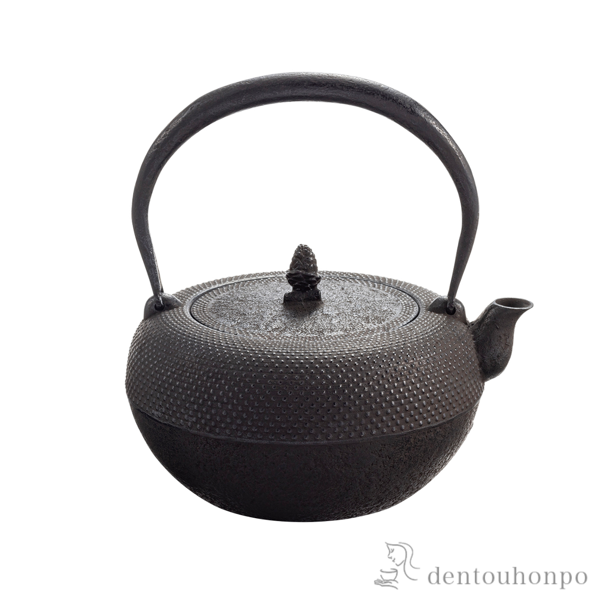 送料無料】 鉄瓶9型 姥口アラレ 直火専用 1100ml（1.1L） / 岩鋳