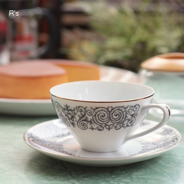 レア ミスド ティーカップ＆ソーサー＆スプーン 2セット 紅茶 レトロ