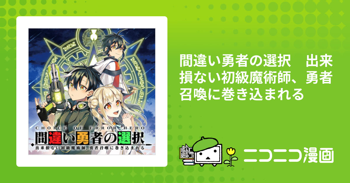 間違い勇者の選択 出来損ない初級魔術師、勇者召喚に巻き込まれる / 鷹