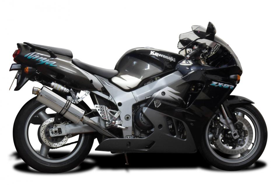 Kawasaki ZX-9R Ninja 1994-1997 Slip On 9″ Oval Stainless Exhaust