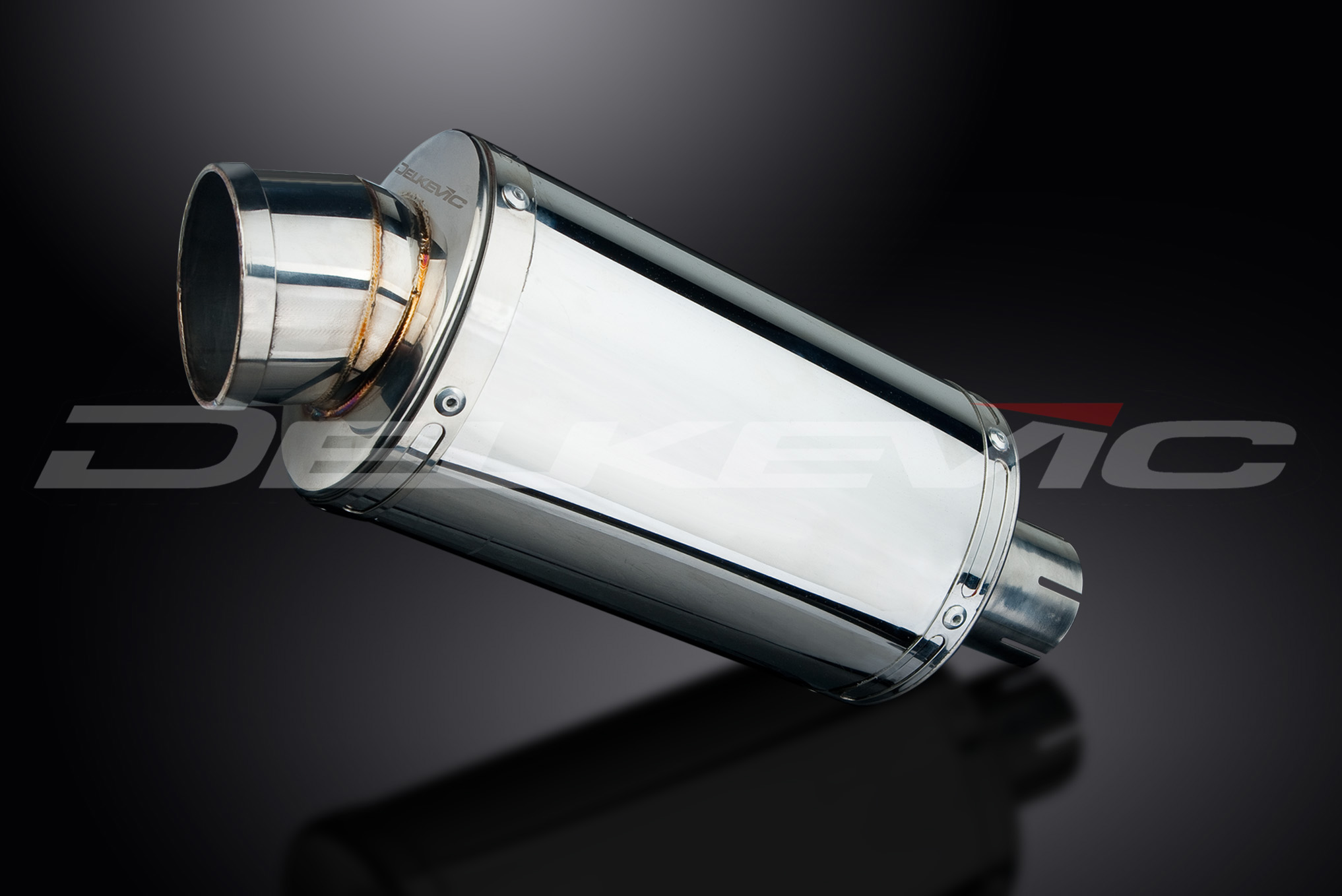 スリップオンステンレスオーバルマフラー 225mm - DELKEVIC JAPAN