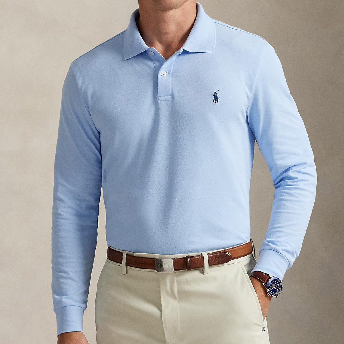 Polo Ralph Lauren 水色 コーデュロイ ポロシャツ XS Polo Ralph