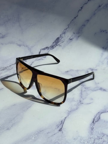 Loewe LW40001F Filipa Oversized Mask Sunglasses in Brown