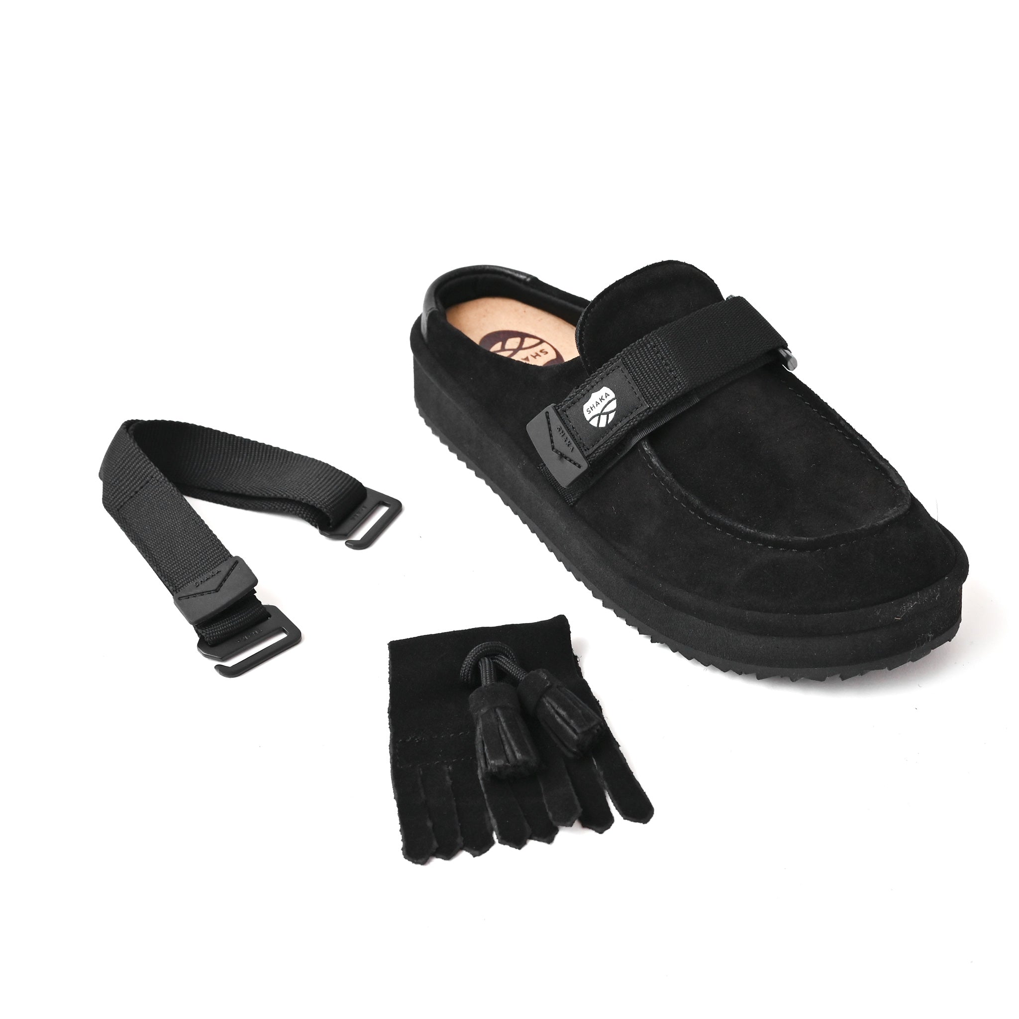 SHAKA/シャカ】MOC MULE モック ミュール タッセル スエード | deux C