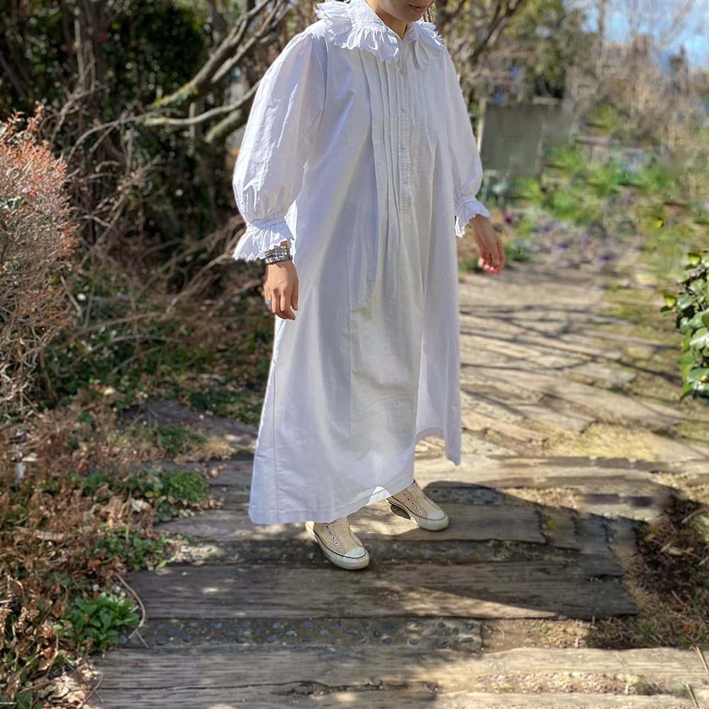 フランスアンティークレースワンピース